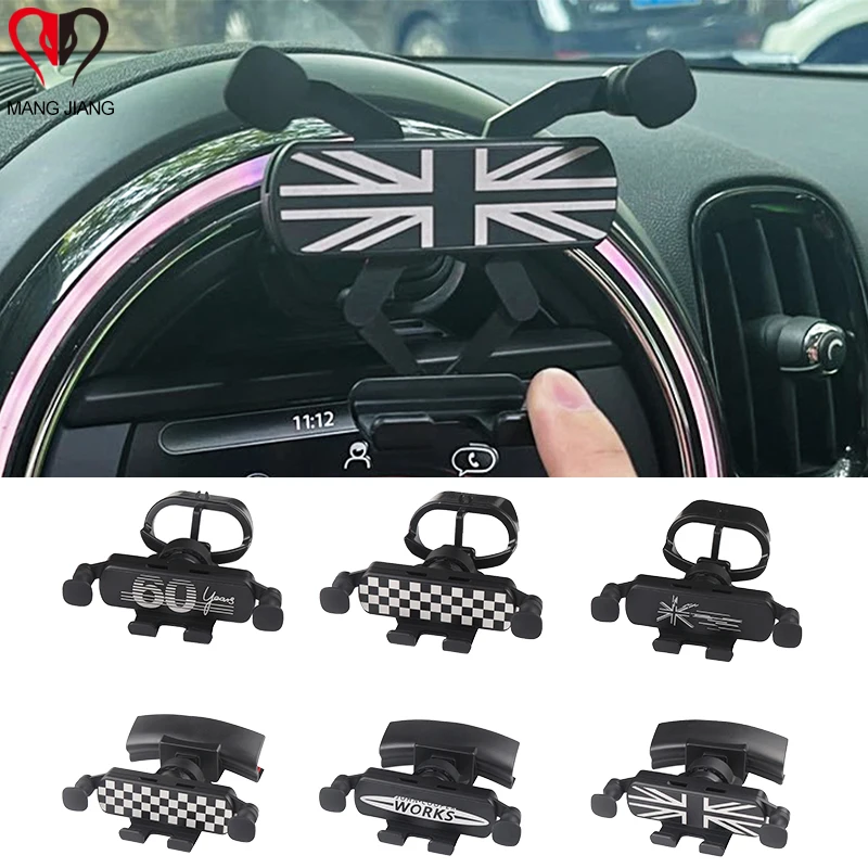 For Mini Cooper F54 F55 F56 F60 Car Cell Phone Rotatable Phone Gps