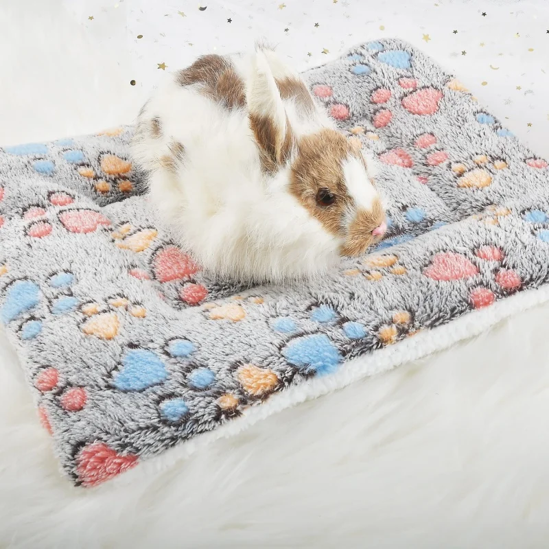 Pet Bed Flannel Thickened Dog Cat Sleeping Mat Winter Warm Blanket