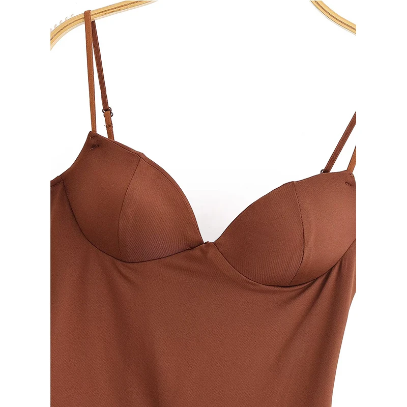 Slip Top Women Summer Sexy Corset Tanks & Camis Fashion Sleeveless Backless Bra Top Chic Elegant Bustier Camisole