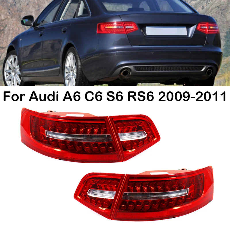 A6(C6) 4F 純正 前期 左 レンズ LED 4F5945095 アウディ