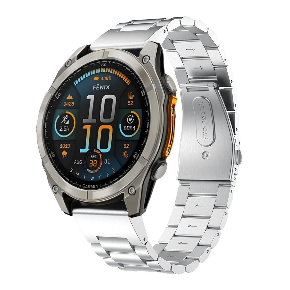 Premium Stainless Steel Quick Fit Metal Strap, 26/22/20mm