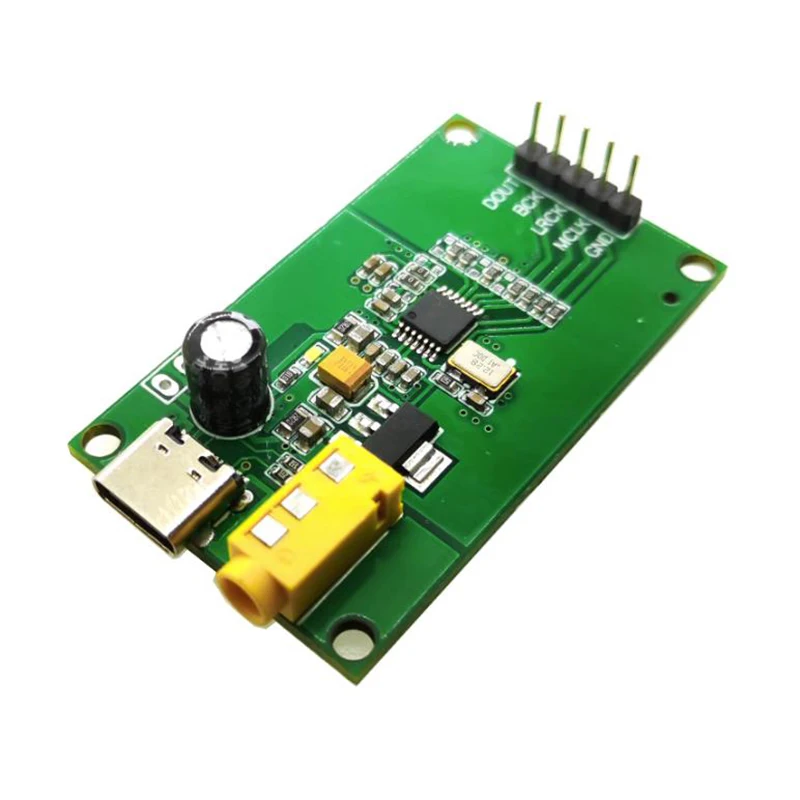 

PCM1808 ADC AUX 3,5 стерео одностороннее Аналоговое аудио для I2S цифровой интерфейс IIS Выходная плата кодирования