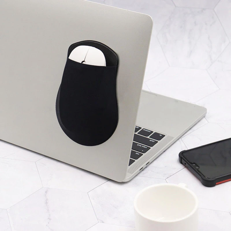 I-Pad 노트북용 접착식 후면 보관 가방, 재사용 가능한 재배치 케이블, 마우스, 보조베터리 파우치, 태블릿 액세서리, 탄성 거치대