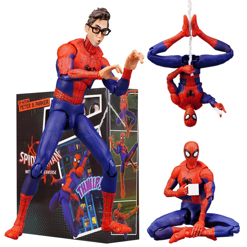 Marvel Spiderman Miles Morales Action Figure Model Spider-Man Into The  Spider Verse Peter Parker Miles Figurine Kids Gifts Toys - AliExpress