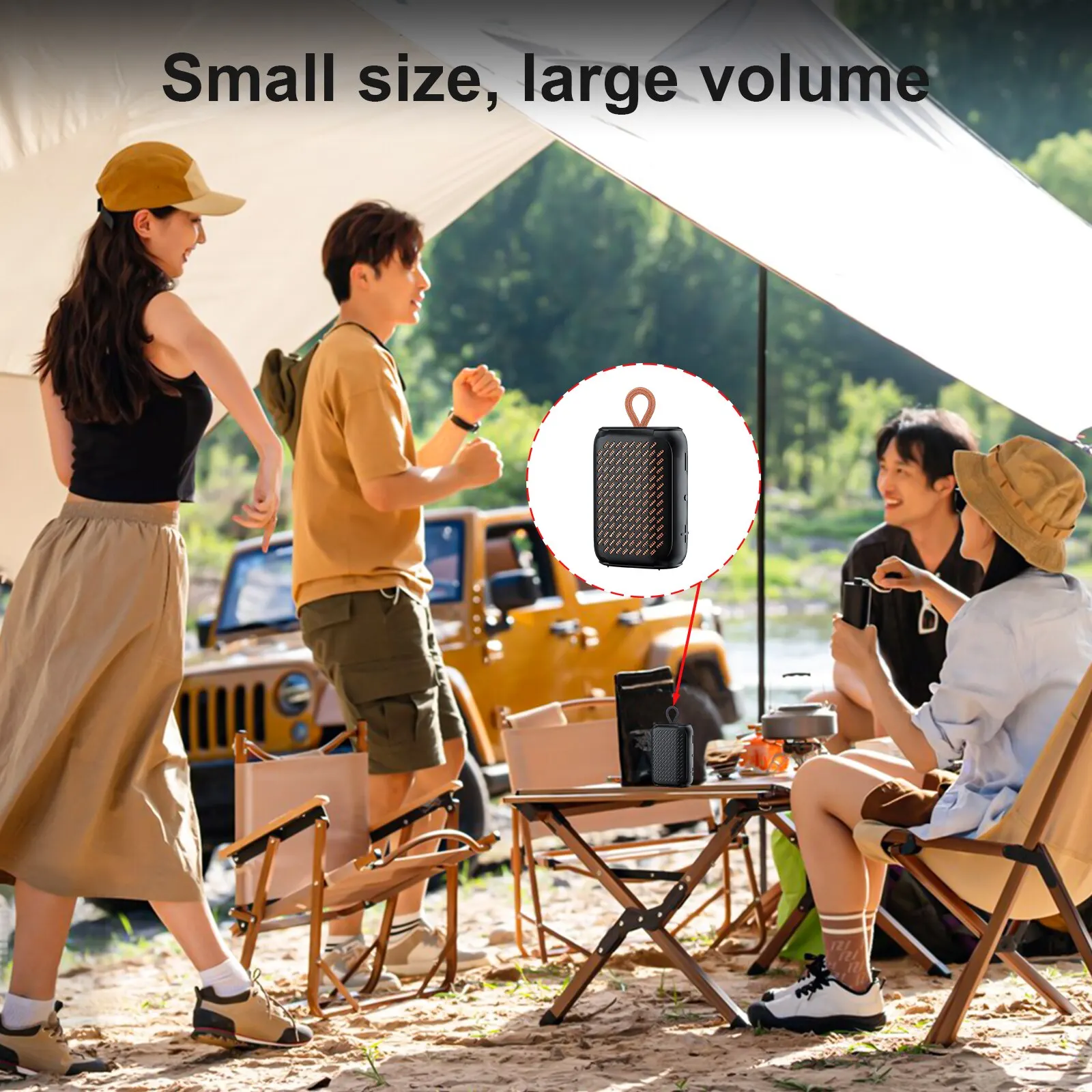Wisetiger Mini Portable Bluetooth Speaker IPX7 Waterproof Dustproof 6W 12H Playtime TWS Microphone Biggest Sound Smallest Size bluetooth speaker portable speaker mini bluetooth speaker