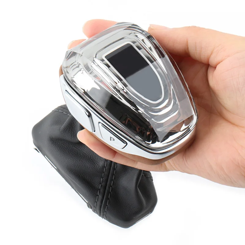 For Hongqi H9 2020 2021 2022crystal gear lever Crystal Gear shift knob complete gear cover modified car interior accessories for honda accord 10th 2018 2019 abs plastic carbon fibre car gear shift lever knob handle cover trim car styling accessories