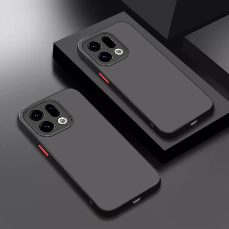 Matte Frosted Transparent Phone Case with Lens Protection – Soft Back Cover