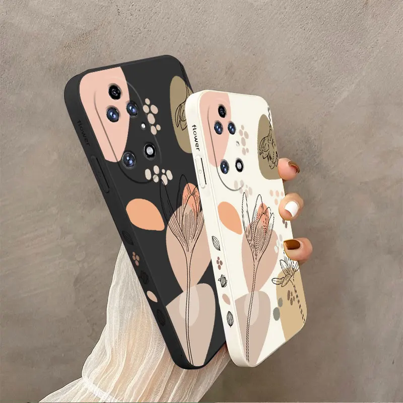 Floral Artistic Line Design Phone Case