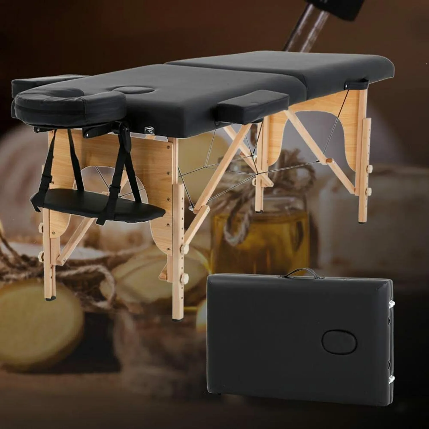 

Professional Portable Massage Table Beauty Spa Bed Folding Massage Tattoo Bed