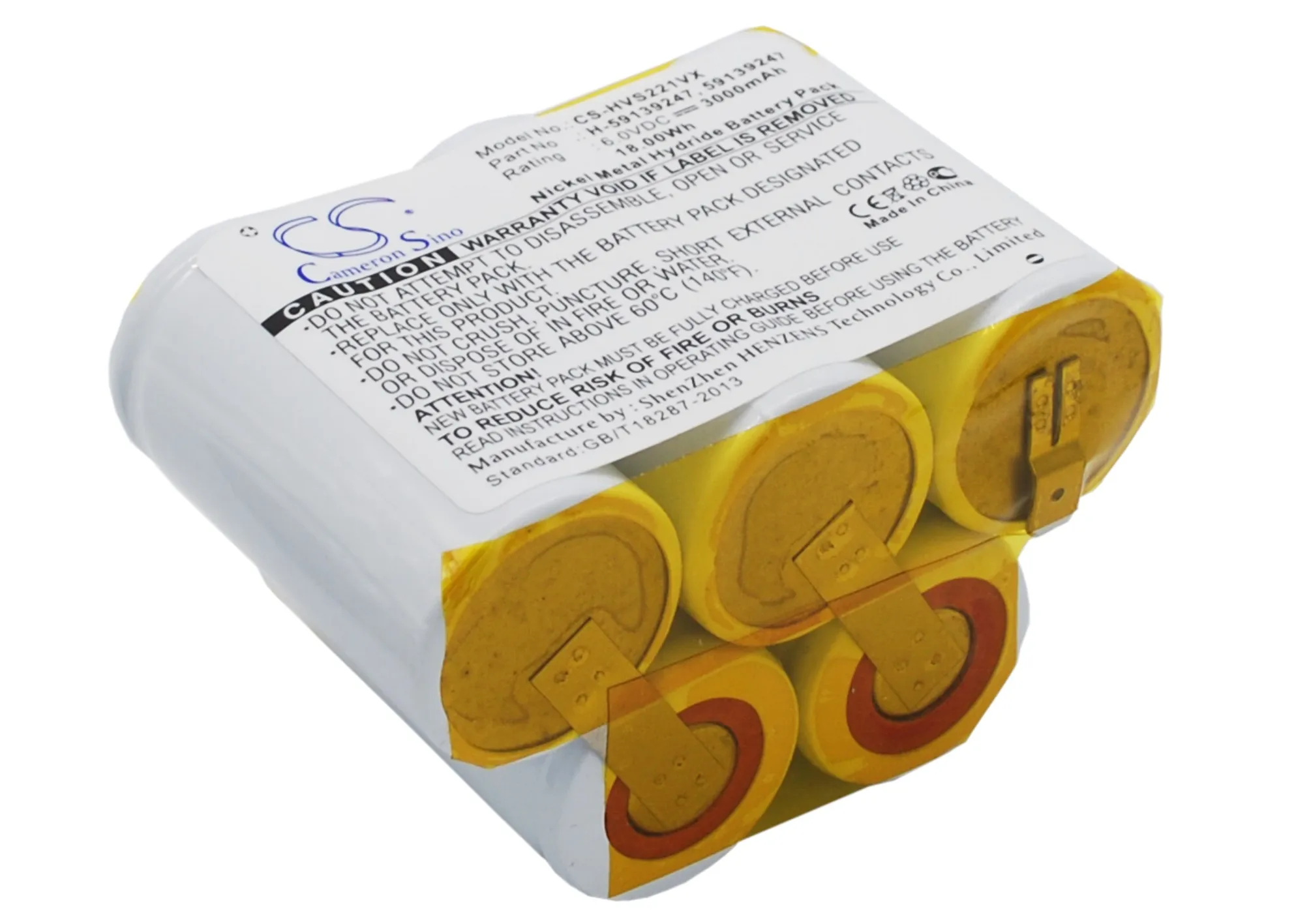 Batteria Sottovuoto Per Hoover 59139247 H-59139247 S2211 S2211-100 3000Mah / 18.00Wh