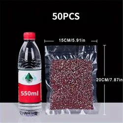 Vacuum Sealer Bags - 50-Pack Transparent Airtight Food Storage Bags (15x20cm 50PCS)