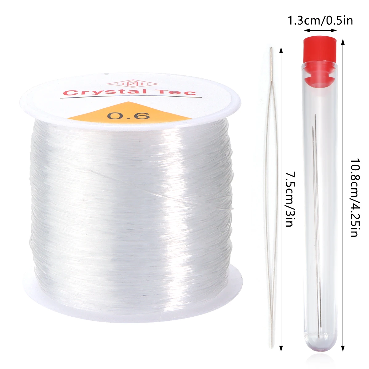0,5-1,5 mm elastische Kristallfaden-Schnüre mit Perlennadeln-Sets für DIY-Armbänder, Perlenschmuck-Werkzeuge und Zubehör – Detail 9