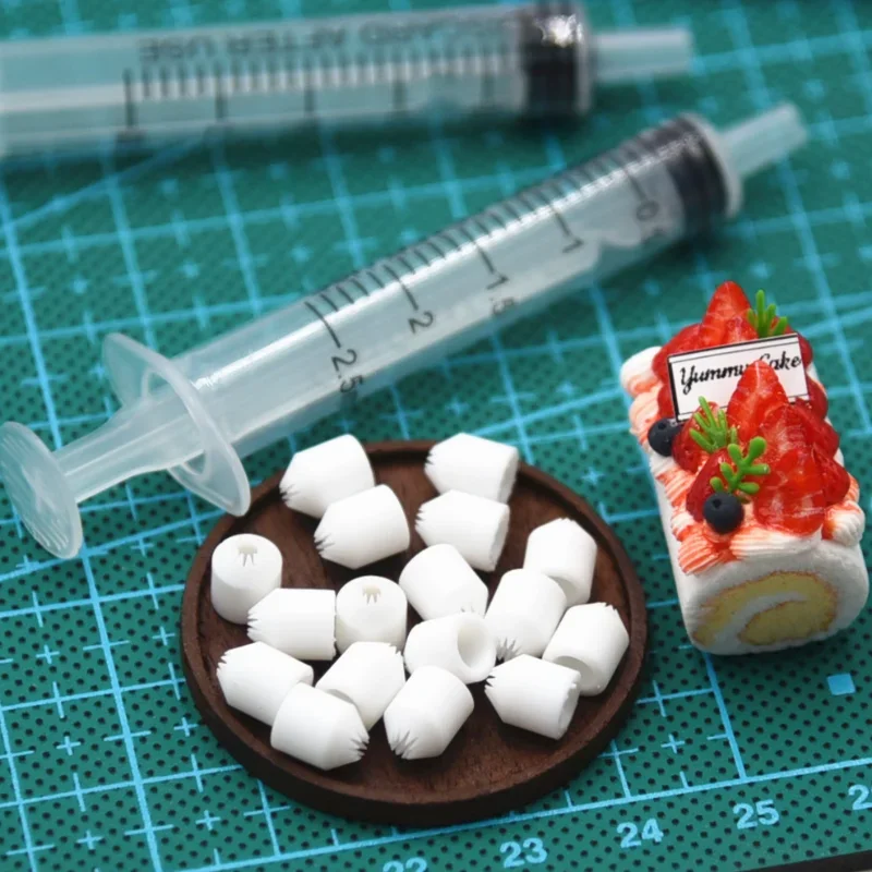 Press Mini Nozzle Set Cake Decorating Cream Clay Dessert Food Toy DIY Intricate Designs Flowers Pottery Decorating Tools polymer clay tools pottery sculpting tools clay sculpting tools pottery tools clay craft tool 6pcs