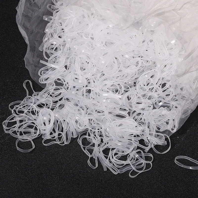 Girls Disposable Rubber Bands 2000Pcs Elastic Hair Bands Children Ponytail Holder Ties Headband Kids Hair Accessories
