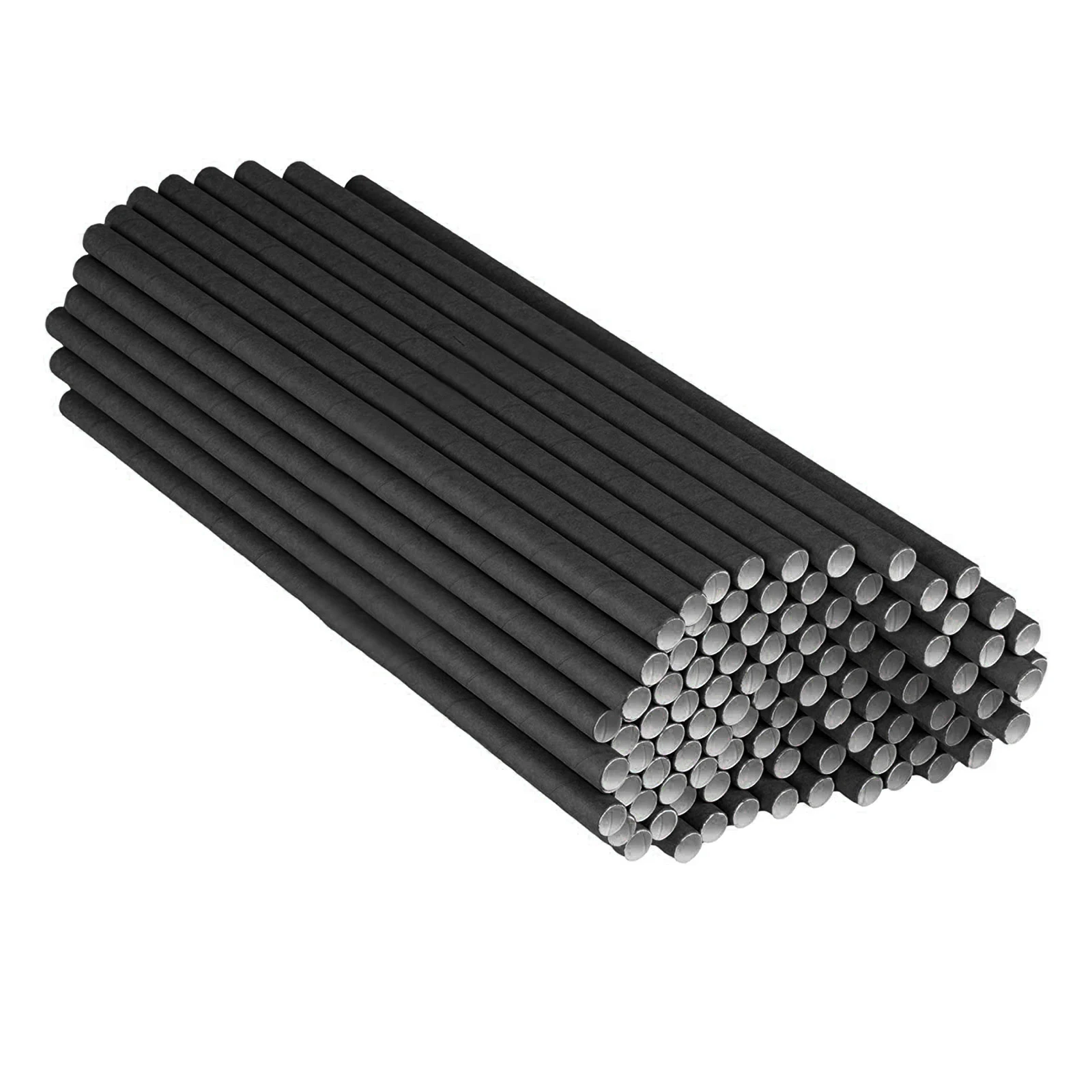 100-Pack Biodegradable Paper Straws Eco Friendly Straws for Juice Soda Cocktail disposable paper straws