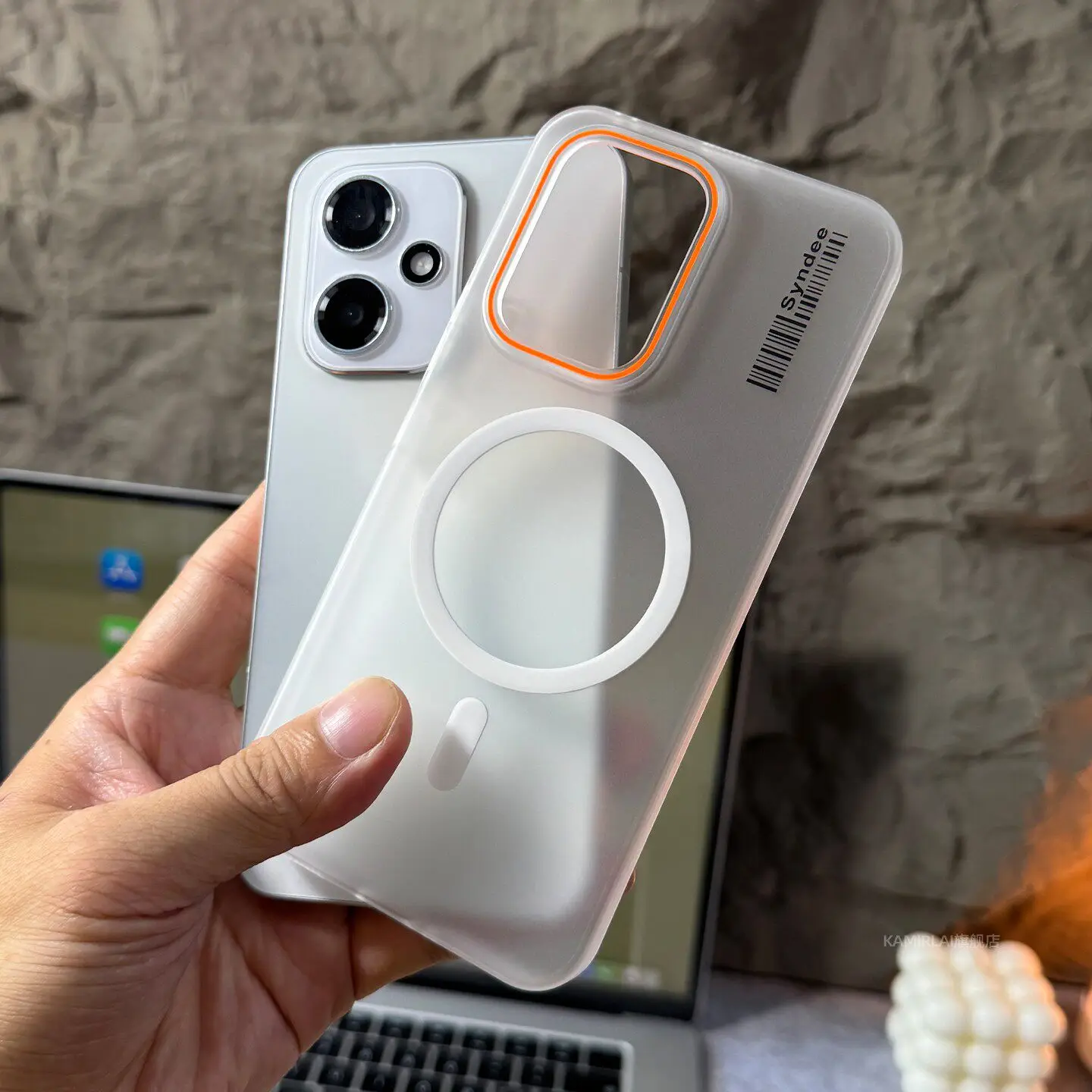 Slim Skin Feel Magnetic Wireless Charging Case with Anti-Fingerprint Shockproof Protection