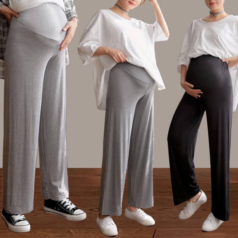 Pantalón Palazzo Buzos Para Mujeres Embarazadas Pantalón Outfit