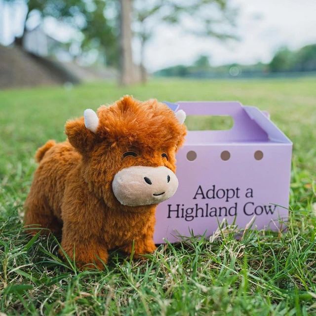 27cm Simulation Highland Cow Plush Toy Soft Stuffed Animal Toy Lifelike  Highland Cow Kawaii Kids Gift Toy Girls Birthday Gift - AliExpress