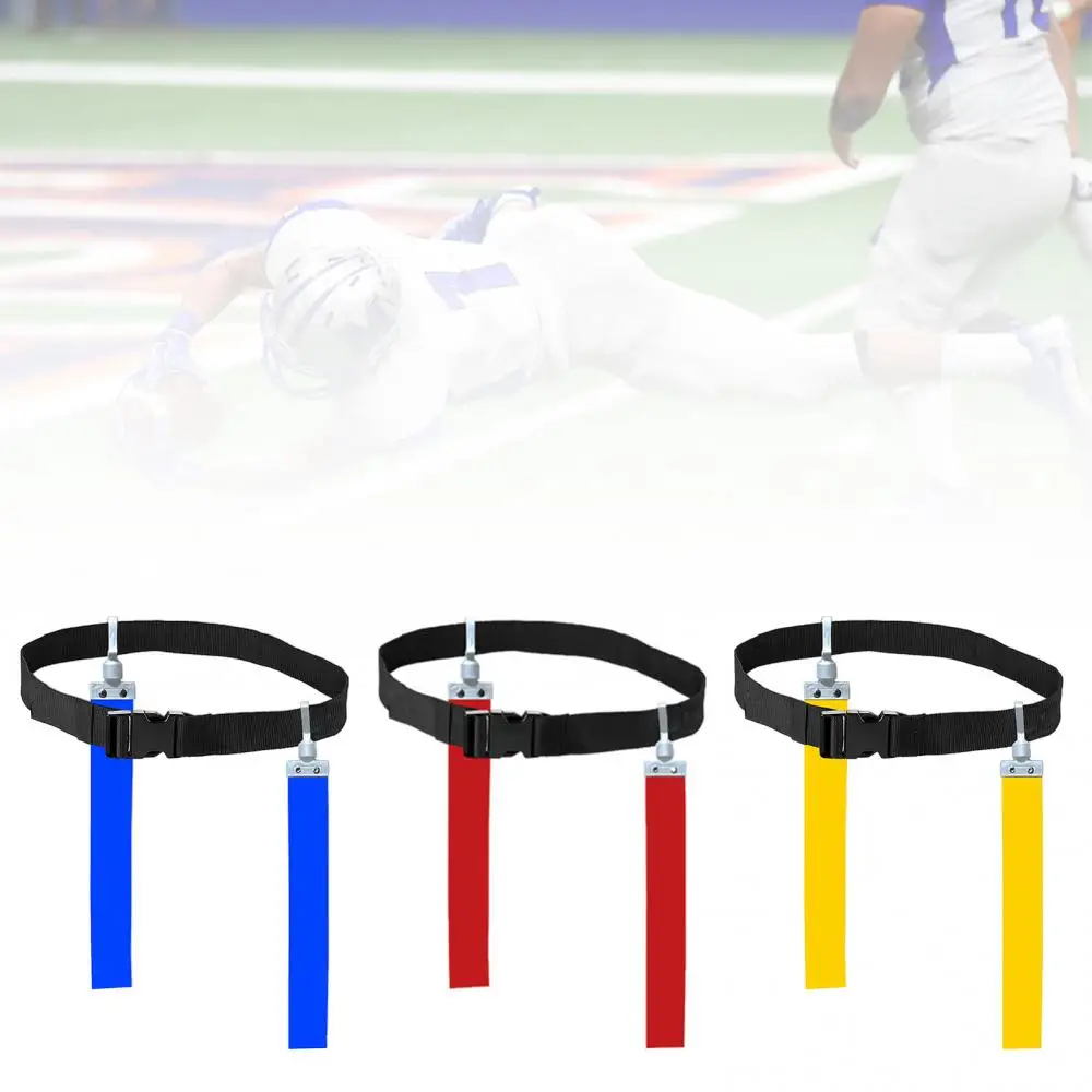 American Football Match Training Belt Adjustable Rugby Flag Tag Waist Strap Flag Adjustable Ribbon Professional Free Size Belt