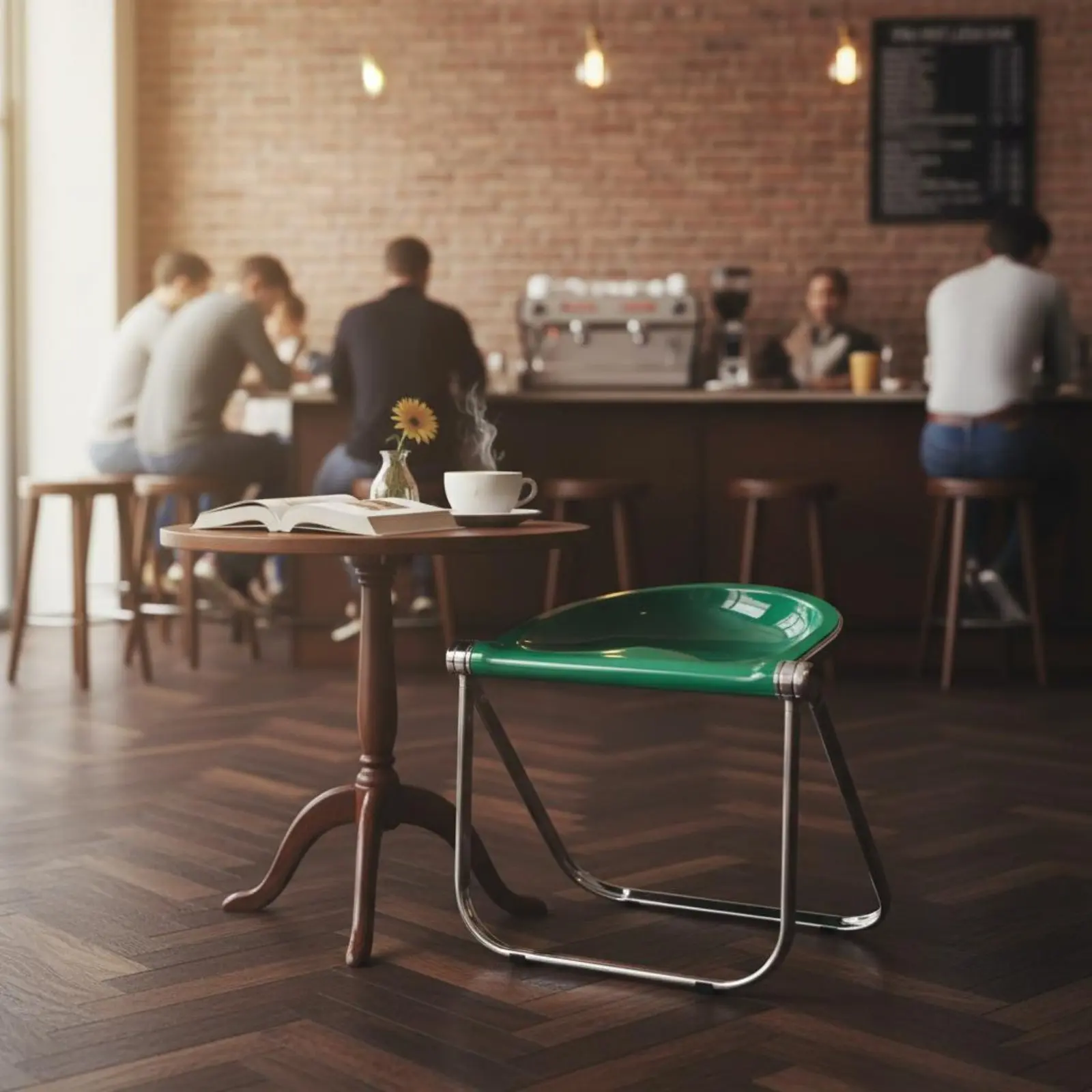 아크릴 접이식 의자 공간 절약형 투명 의자 투명 화장대 의자 청소가 용이한 휴대용 뷰어 의자