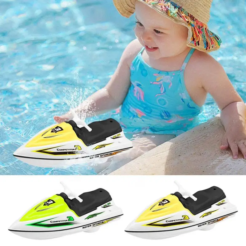 

Float In Water Kids Toys Classic Clockwork Toys Bathtub Shower Bath Toys Motor Powered Pool Raft, Water Toy Speed Boat, Motorize