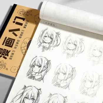 Fumetti Ragazza Ragazzo Anime Disegnato a mano Libro Tracciare Novice Zero Basic Manga Schizzo Tutorial Pratica di disegno Fumetti Linea Bozza Libro