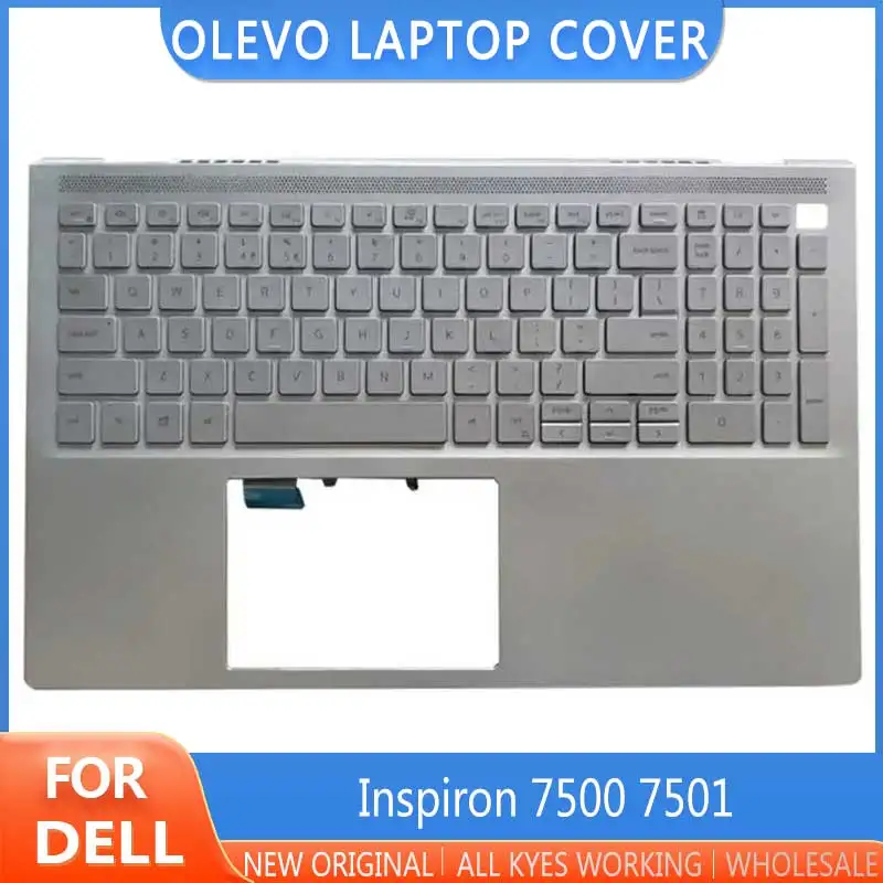 

Новая Оригинальная Подставка под ноутбук Dell Inspiron 7500 7501, эргономичная клавиатура, английская версия, верхняя крышка