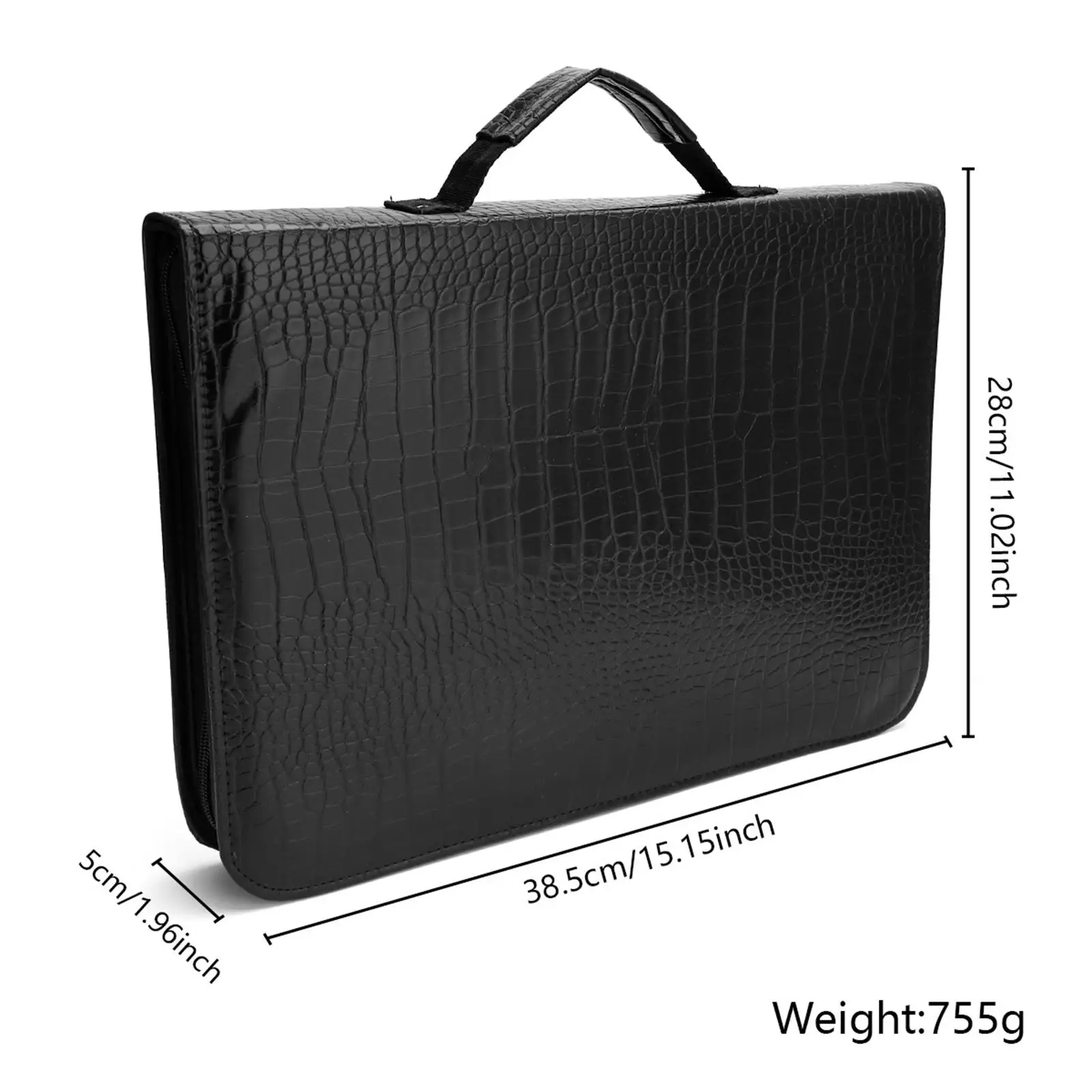 Hair Cutting Shears Case Organizer Portable PU Leather for Traveling Barbers