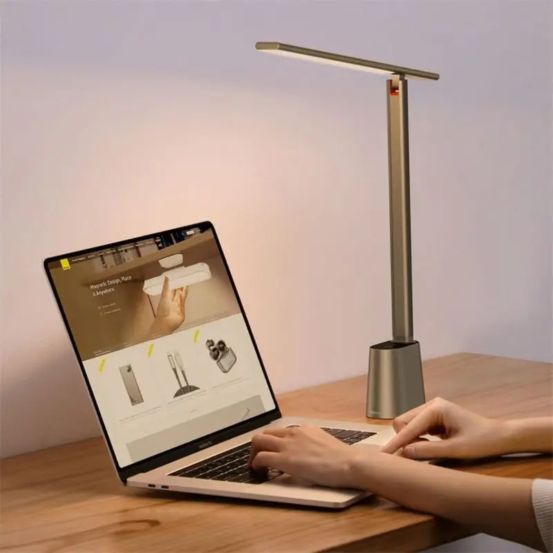 3 In 1 Magnetic Portable Table Lamp - Fully Flexible Lighting & Dimmable  Eye Caring LED Lamp