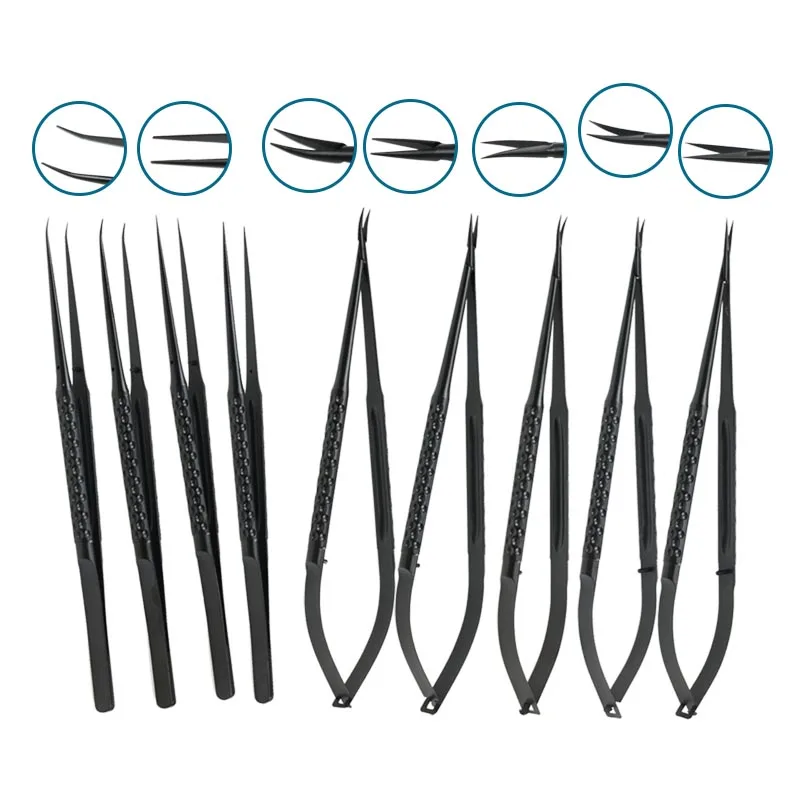 

Ophthalmic Crescent Type Scissors Straight Curved Forceps Scissors Micro Tweezers Ophthalmic Instrument Stainless Steel