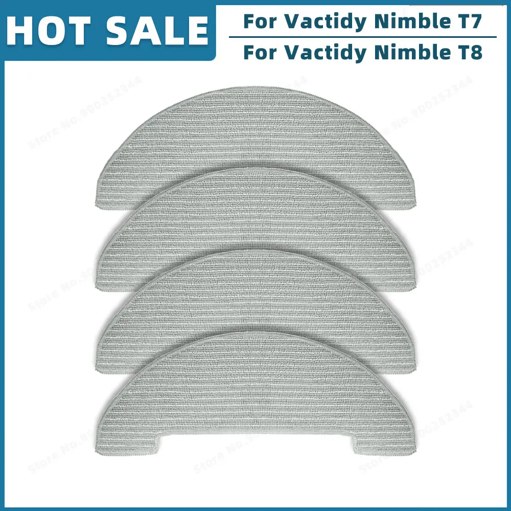 Kit Ricambi Per Robot Aspirapolvere Vactidy Nimble T7 T8 - Spazzole, Filtri E Panni (8 Filtri)