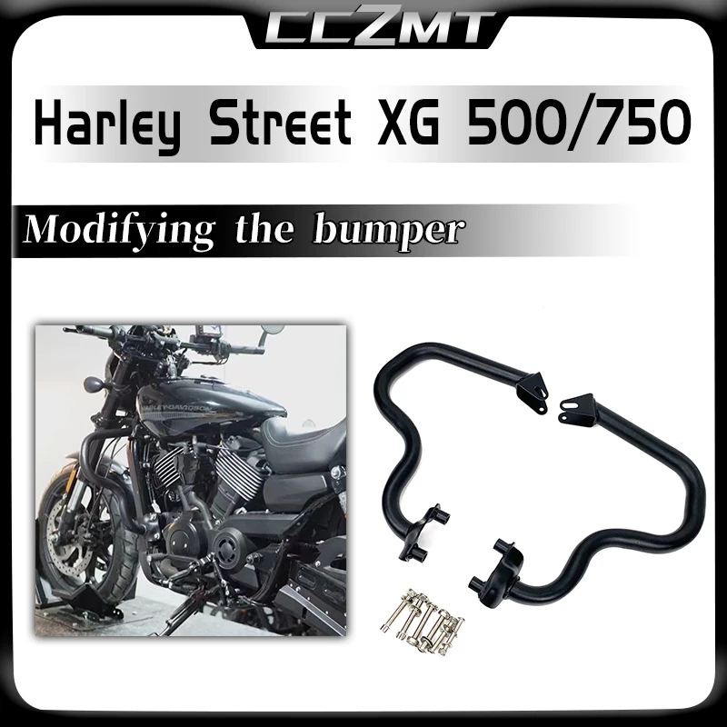 

For Harley Street XG500 XG 500 XG750 Street Road 750 2015-2021 Front Bumper Engine Guard XG750A Crash Bar