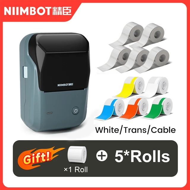 Niimbot-Étiqueteuse de poche portable B1, imprimante d'étiquettes  thermiques Bluetooth, étiqueteuse autocollante - AliExpress