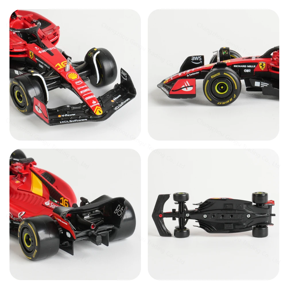 Bburago 1:43 2023 Ferrari SF23 Monza F1 Formula Racing Car Static Simulation Diecast Alloy Model Car 4
