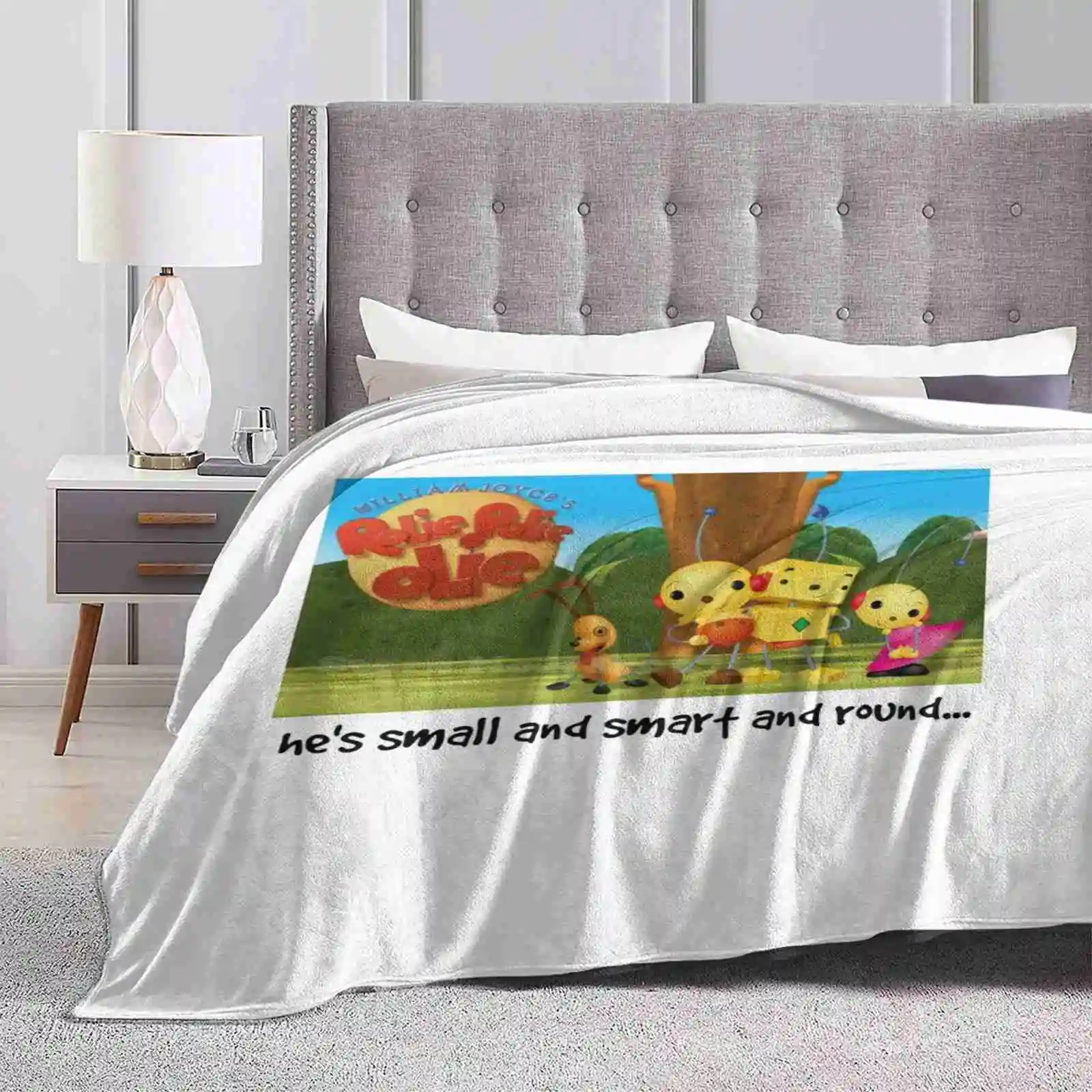 Rolie Polie Olie Nuova Vendita Stampa Personalizzata Flanella Morbida Coperta Rolie Polie Olie Rollie Rolly Polly Piccolo Smart Round