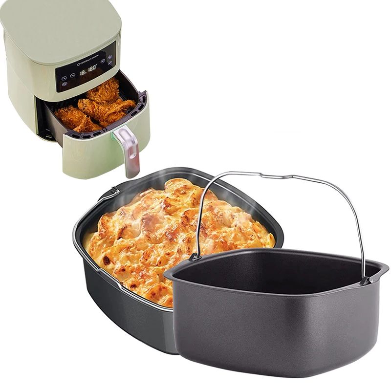 Non stick Cake Baking Tray Basket Airfryer for Baking Dish Pan Air