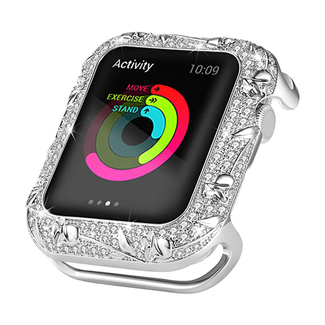 Watch case for Apple watch case 45mm 44mm 40mm iWatch 7 6 5 4 SE Luxury diamond protective cover for series 3 42mm shell