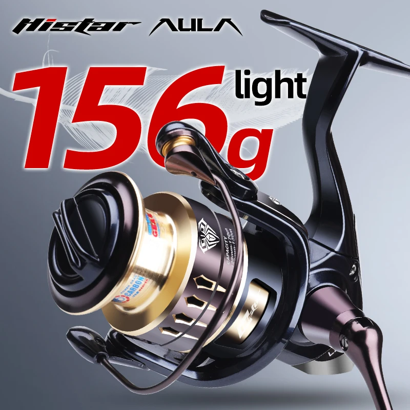 HISTAR Aula Carbon Body 800 1000 2500 Ultralight 11 Ball Bearings 5.2:1 Saltwater Resistance Spinning Fishing Reel