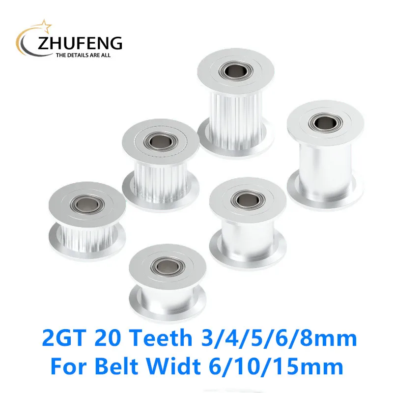 GT2 2GT Synchronous Timing Idler Pulley 20 Teeth