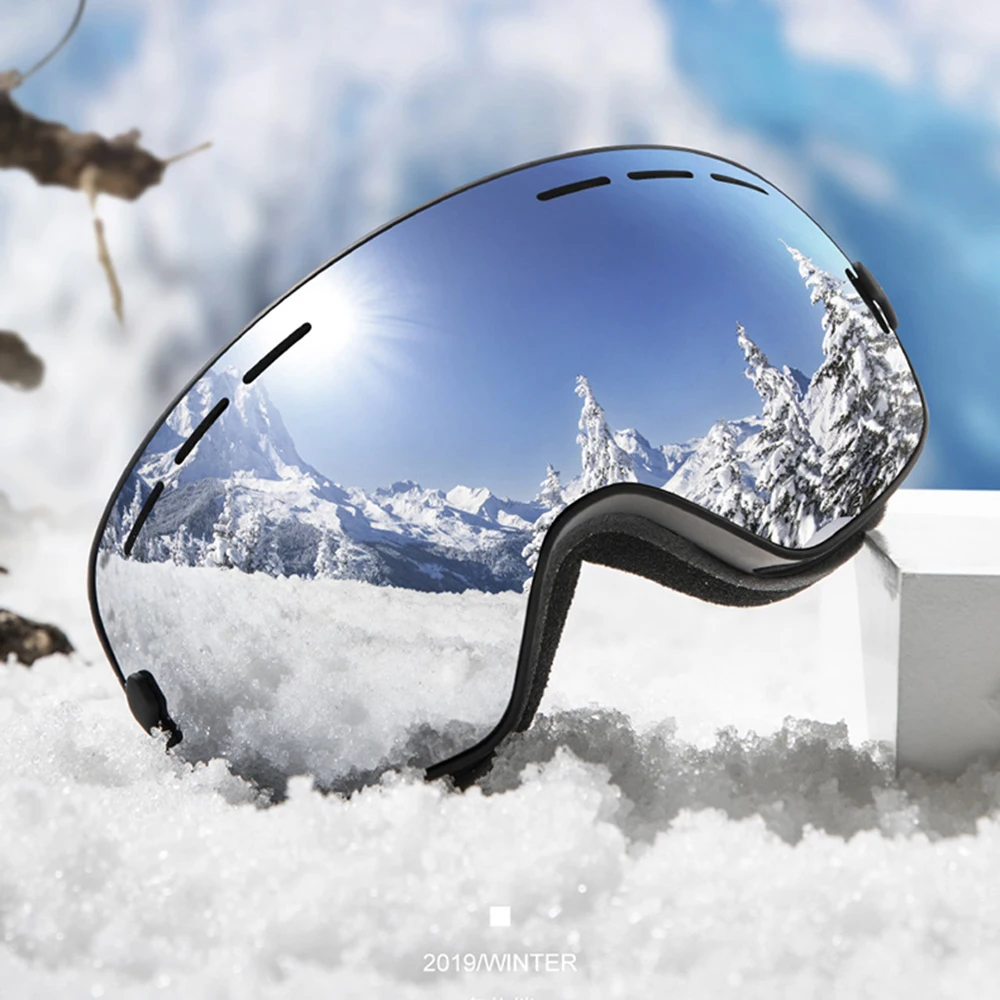 

COPOZZ Brand Ski Goggles Double Layers UV400 Anti-fog Ski Glasses Skiing Mask Snowboard Men Women Snow Goggles GOG-201 Outdoor
