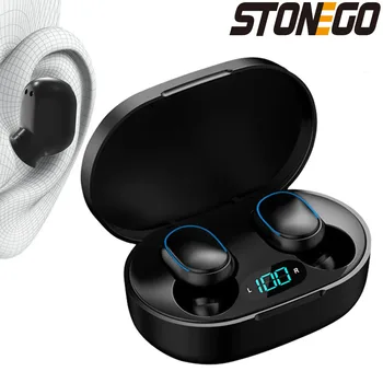 Wireless Bluetooth 5.0 Earbuds, Touch Control, Digital Display, TWS Noise-Cancelling Stereo Sports Earphones, Dual Ear Calling 1