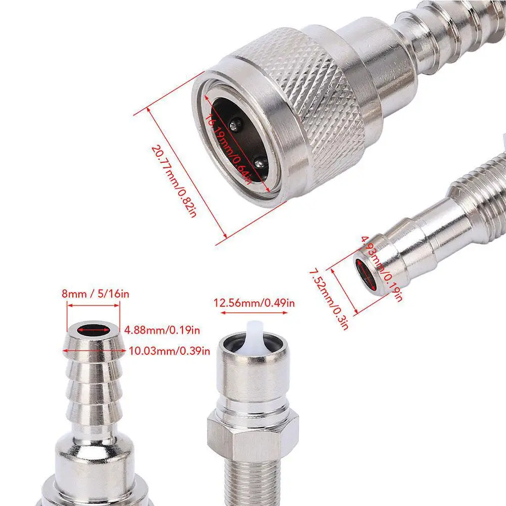 Boat Marine Outboard Engine Fuel Connector 2PCS For Tohatsu Engine 5HP To 90HP