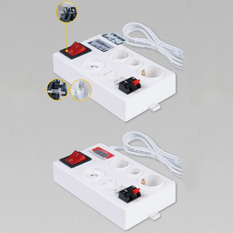 최신 LED 테스터 E27/B22/E14/GU10/G4-G9 전구 테스터 다목적 테스터 LED 전력 전압 테스터
