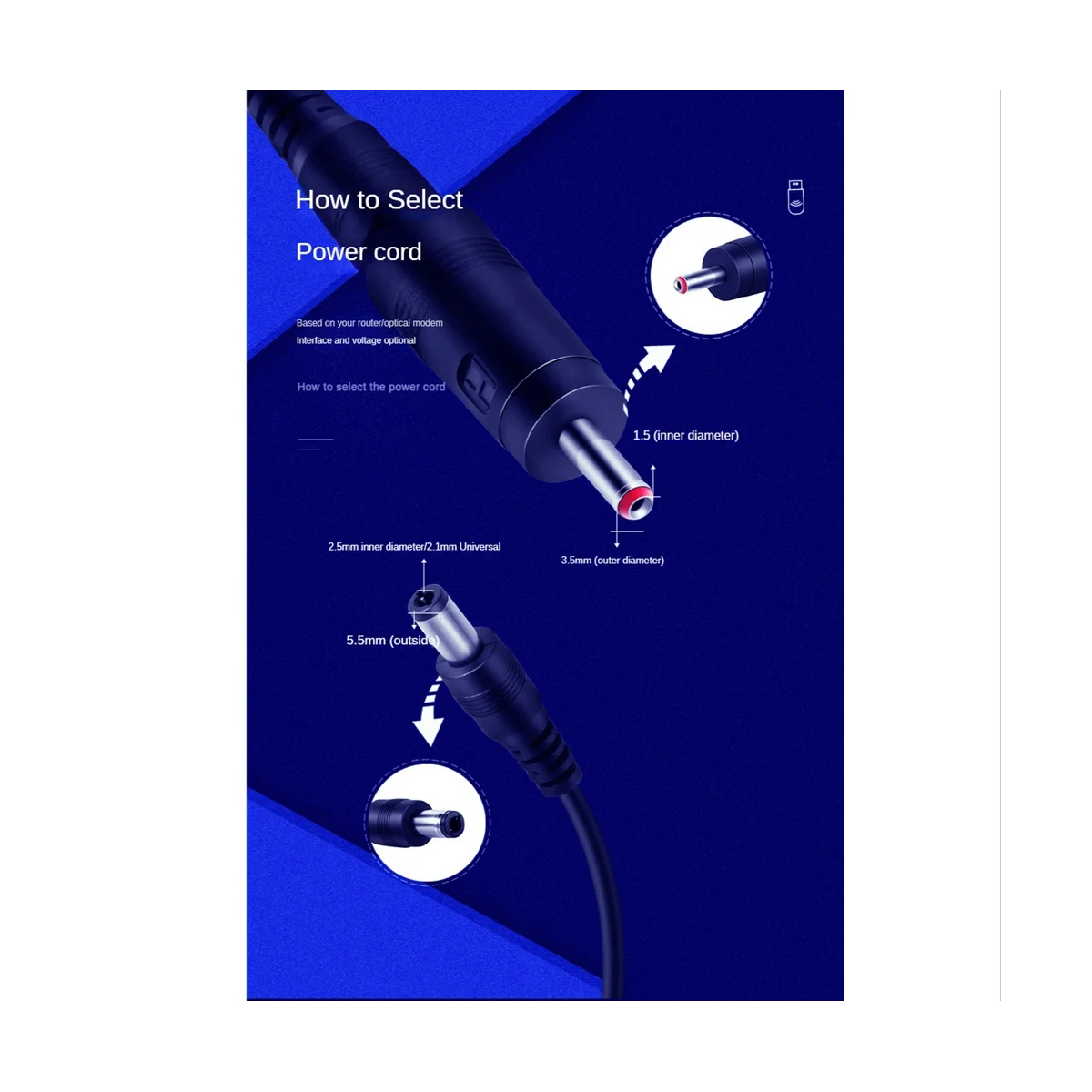 전원 변환기용 USB 부스트 컨버터 케이블, DC 5V-9V, 12V, 3.5x1.35mm 커넥터, 1 개 지원, 2 개