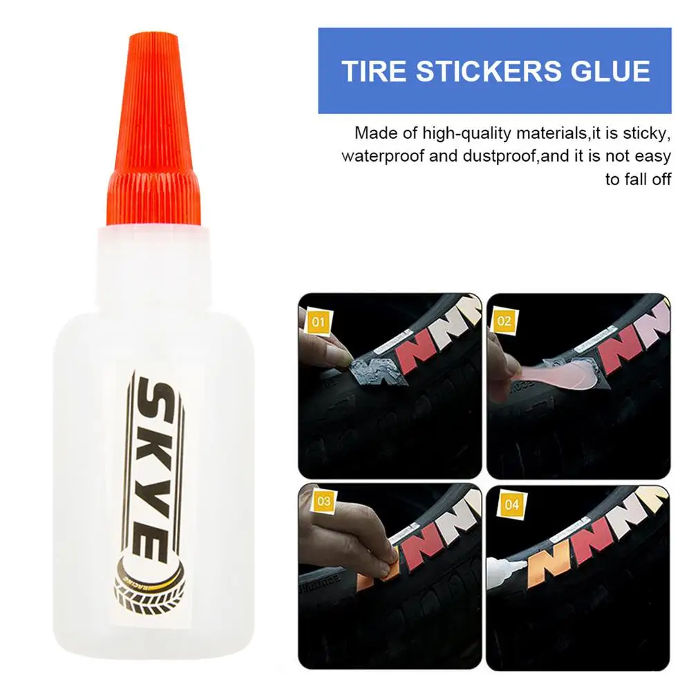 40 ml Gummi Reifen 3D Brief Aufkleber Kleber Spezielle Wasserdichte Reifen Aufkleber Klebstoff Auto Reifen Brief Aufkleber Kleber – Detail 8