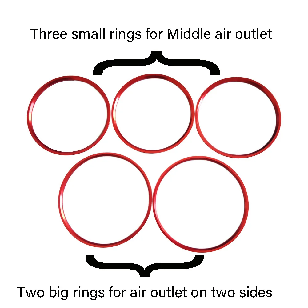 Air Conditioner Vent Outlet Ring Trim 5Pcs/Set For Mercedes Benz A B GLA CLA Class W176 W246 C117 X156 AMG 2012-air conditioner trim