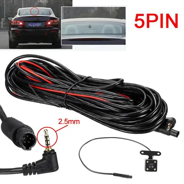 HD Car Rear View Camera 5 Pin Night Vision Reversing Auto Parking Camera Waterproof 4 LED Video Camera For Car Accessories 4