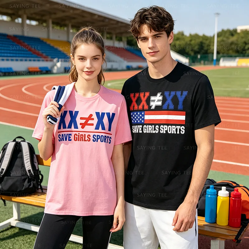 Y2k Mädchen Mode Sportbekleidung, Persönlichkeits-T-Shirt mit sarkastischem Spruch, XX ist nicht gleich XY T-Shirt, lustiges Sport-Top für Mädchen.