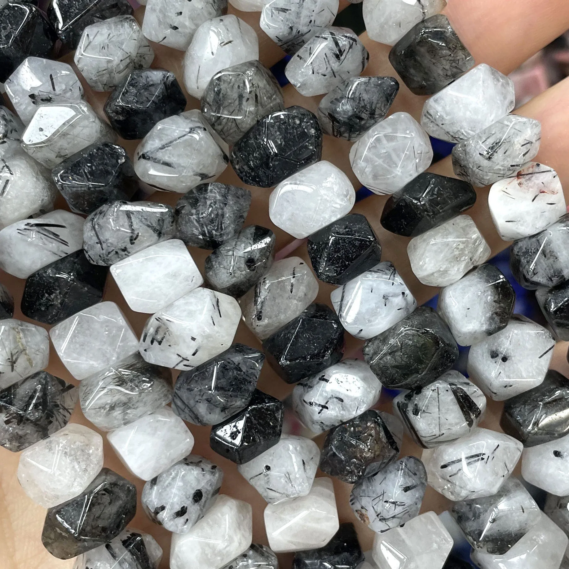 6X11MM Naturstein Unregelmäßige Bunte Kristallquarz-Abstandshalterperlen für Schmuckherstellung DIY Armband Halskette Zubehör – Detail 6