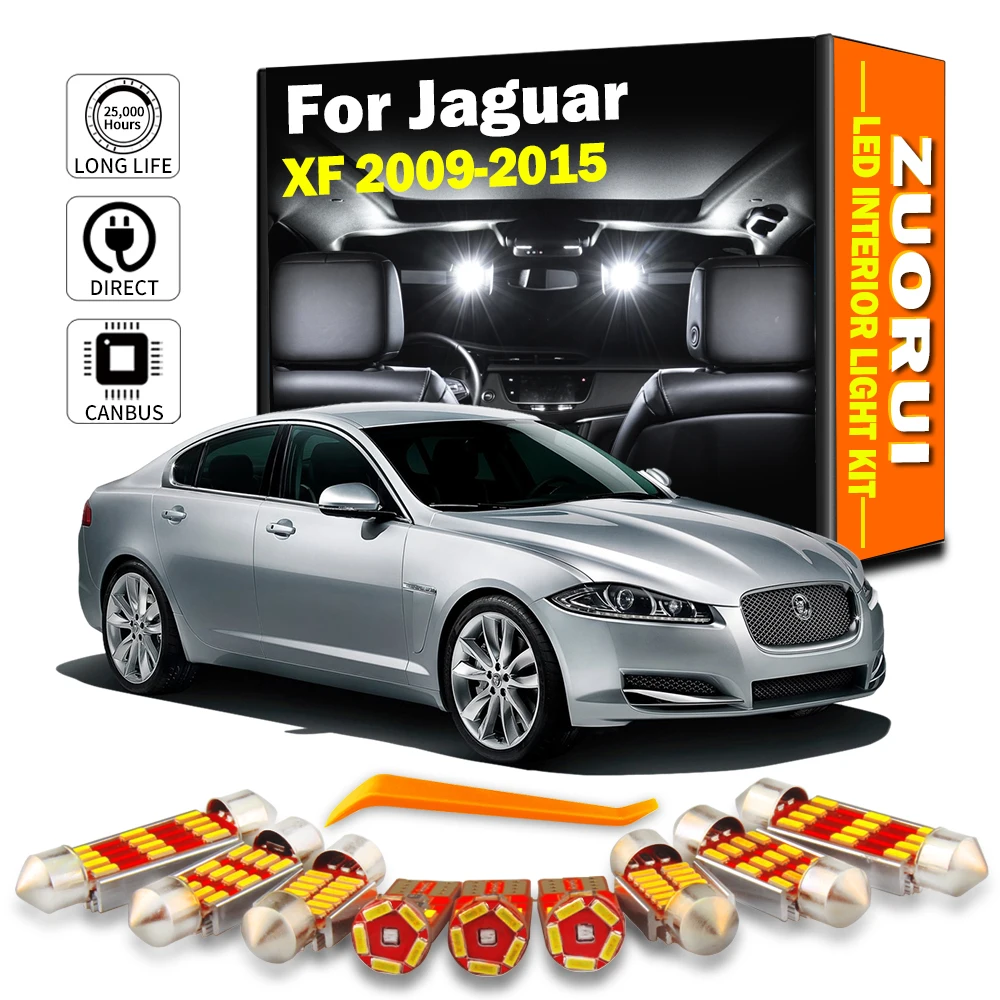 Premium Canbus Car LED Interior Light Kit - 13 Pcs Set for Map, Trunk, Dome, Footwell, and License Plate Lighting